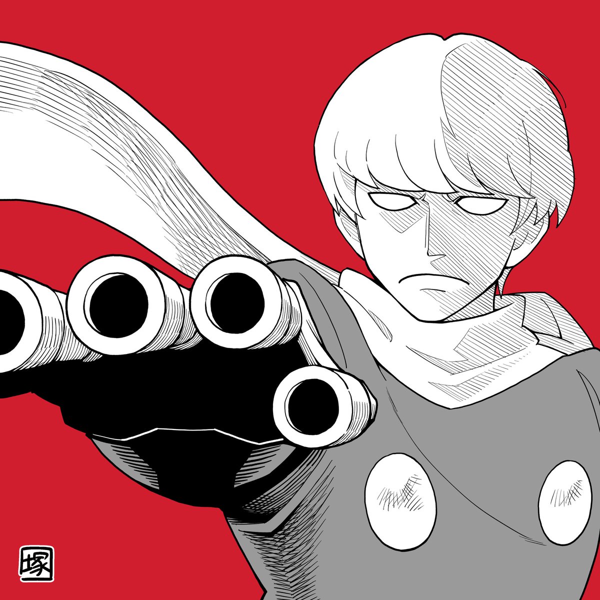 「#好きなキャラ100枚描く 001 志々雄真実(るろうに剣心) 002 九段九鬼」|塚沢 サンゾ夫のイラスト