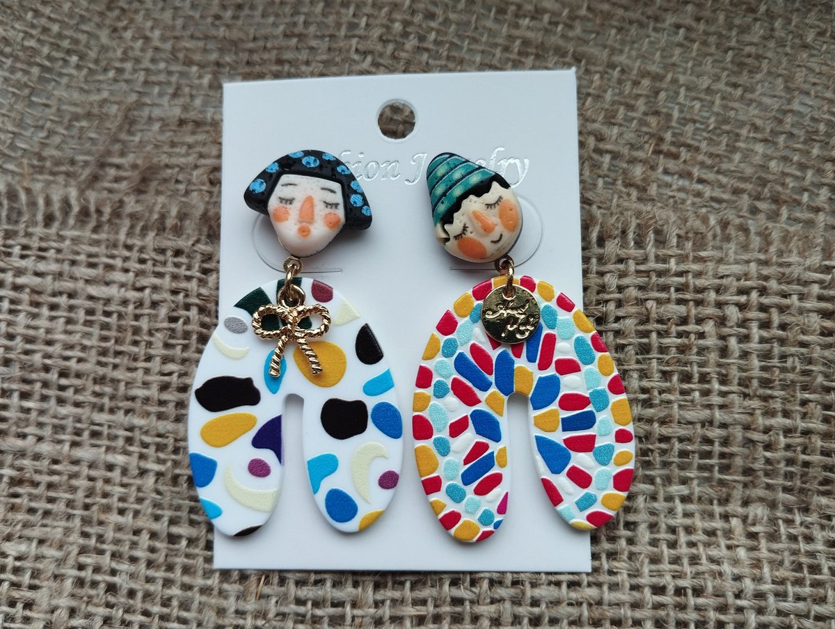 Смотрите, какие милейшие сережки мне пришли 🥰 они довольно крупные и милые 🐾