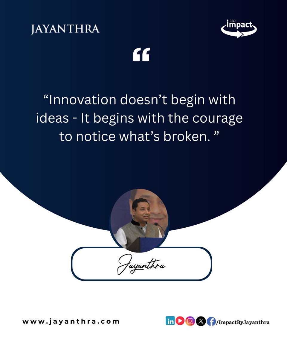 impactbyjay's tweet photo. Innovation doesn’t start with ideas—it starts with discomfort. Someone notices what’s broken and refuses to ignore it. Real innovation begins when you stop tolerating inefficiency and start questioning the obvious. Courage comes before creativity.
#InnovationMindset #ProblemFirst https://t.co/m8CrMNYjJQ