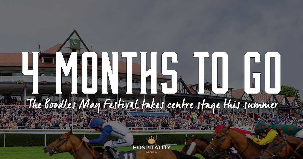 ⏳ 4 MONTHS TO GO ⏳

The Boodles May Festival returns to <a href="/ChesterRaces/">chesterraces</a> 🏇, Experience it with official Chester Races hospitality: zurl.co/cKlXF

#boodlesmayfestival #chesterraces  #chesterracecourse #viptickets #hospitality #horseracing #horseracingcalendar