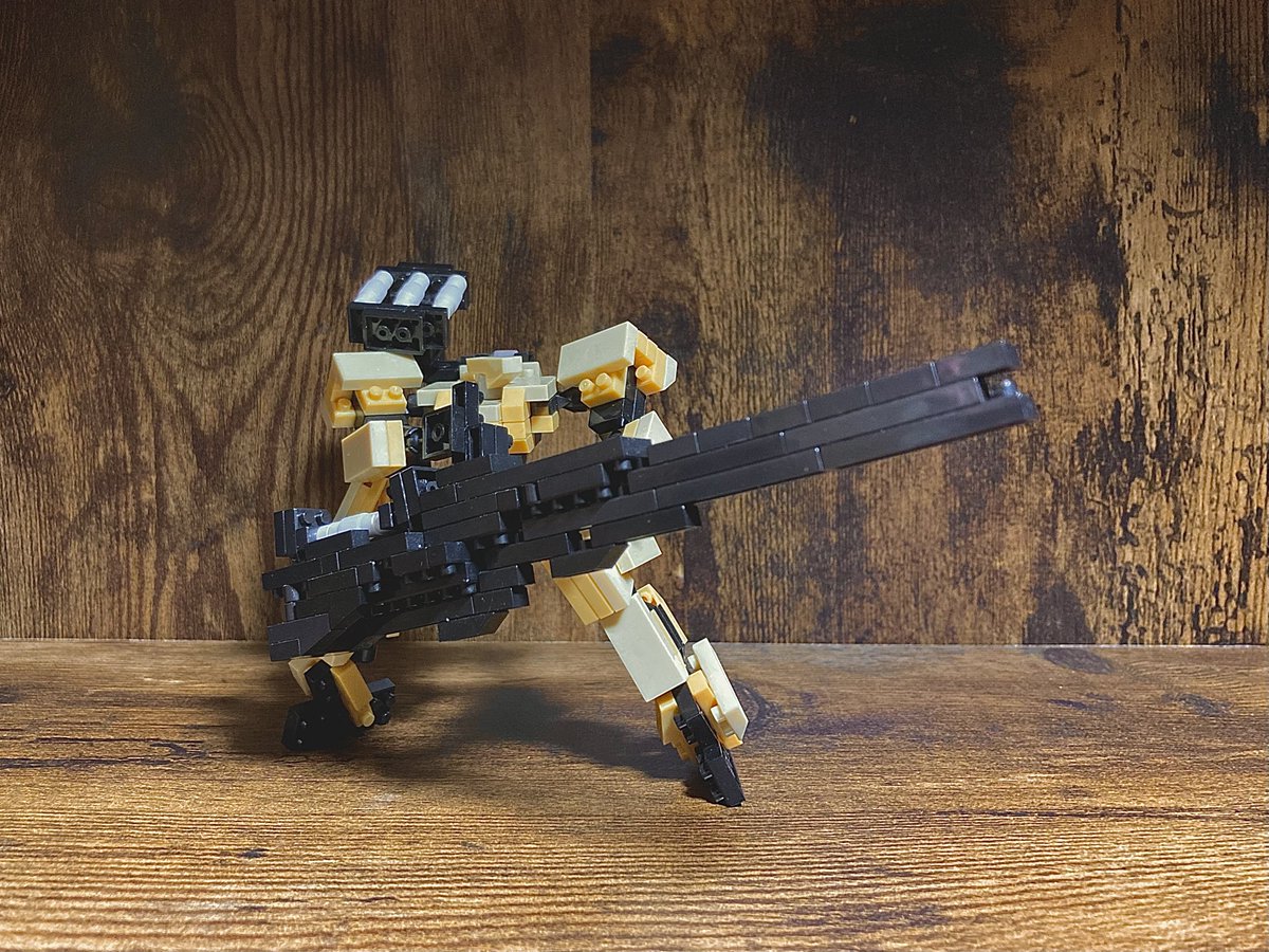 Rom_ROBObuilder's tweet photo. EAG製第三世代機-砂漠・熱帯仕様-
防塵処理や冷却性能の強化を施されたバリエーション機の一つ。
装備する新兵器は高出力のクヴェルエネルギーが充填された特殊弾頭を使用し、発射後に妨害電波を発しながら飛翔、着弾と共に広範囲の爆発を引き起こす。
#プチブロック #mech #RAMTAC https://t.co/Az2rOjdbtP