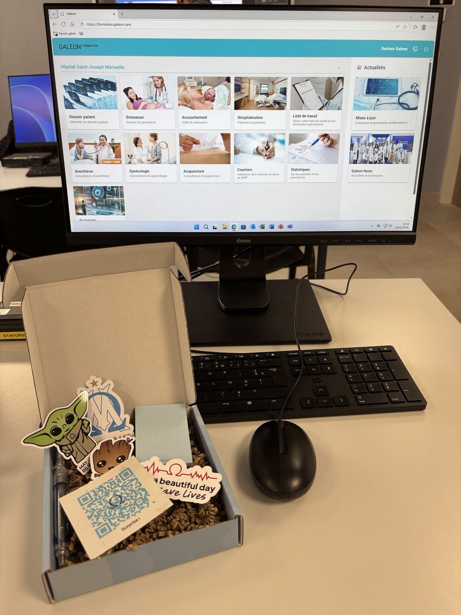 GaleonCare's tweet photo. Live from St Joseph Hospital (Marseille). 🏥

The team is on-site to train the caregivers on Galeon.
But we didn't come empty-handed... 🎁

Great tech is important.
But pampering our users is just as vital.

Thanks for the warm welcome! 💙 https://t.co/Ej4yWIoq6J