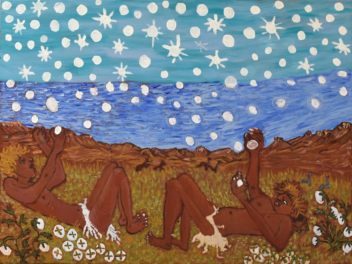 uwanews's tweet photo. Gracie Greene experienced enormous social change in her lifetime and developed a visual language that fused her intercultural knowledge of Country as well as Christian narratives. See a collection of her artwork at new exhibition at #LWAG.
https://t.co/sw3WB8dtA9 https://t.co/Oz4XLx2M6Q