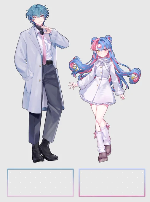 冬服ロココ&amp;ブラント ビッグアクリルスタンド | kado51 #booth_pm ショップ公開しました!在庫数少ないのですが何卒!