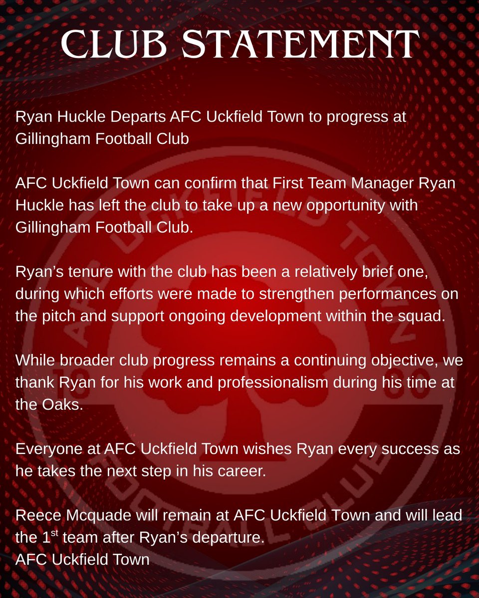 𝗔𝗙𝗖 𝗨𝗰𝗸𝗳𝗶𝗲𝗹𝗱 𝗧𝗼𝘄𝗻 tweet media