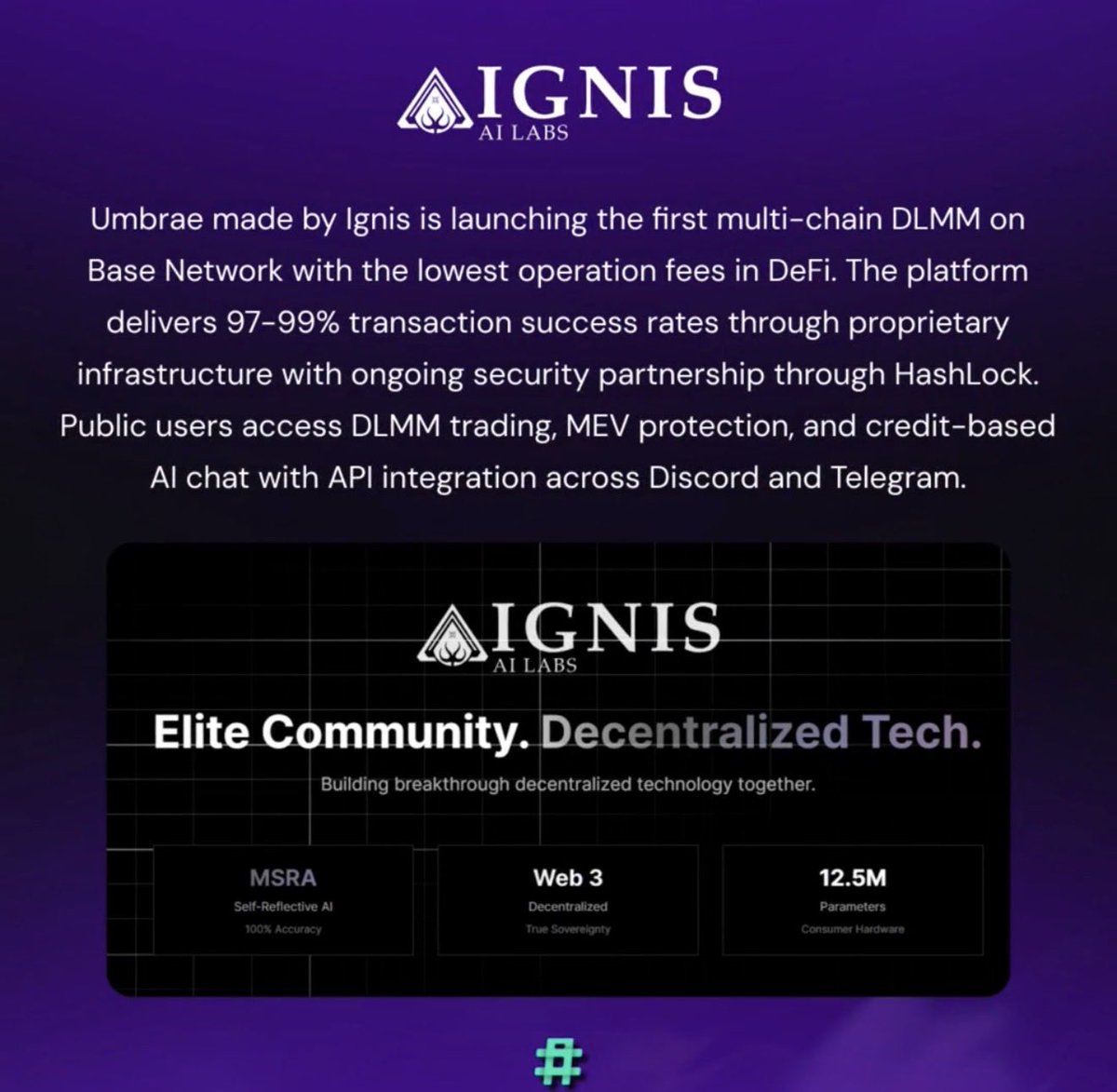 Tier 1 Smart Contract Auditors:,<a href="/Hashlock_/">Hashlock</a> 
highlight <a href="/Umbrae_Ignis/">Umbrae</a> #u1 Authentic builders, meaningful adoption, substantive strides. Timelock engaged. #️⃣ 🔒