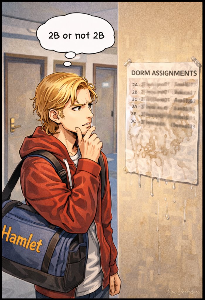 evanderburg's tweet image. #dorm #hamlet 2B or not 2B dlvr.it/TQp23D