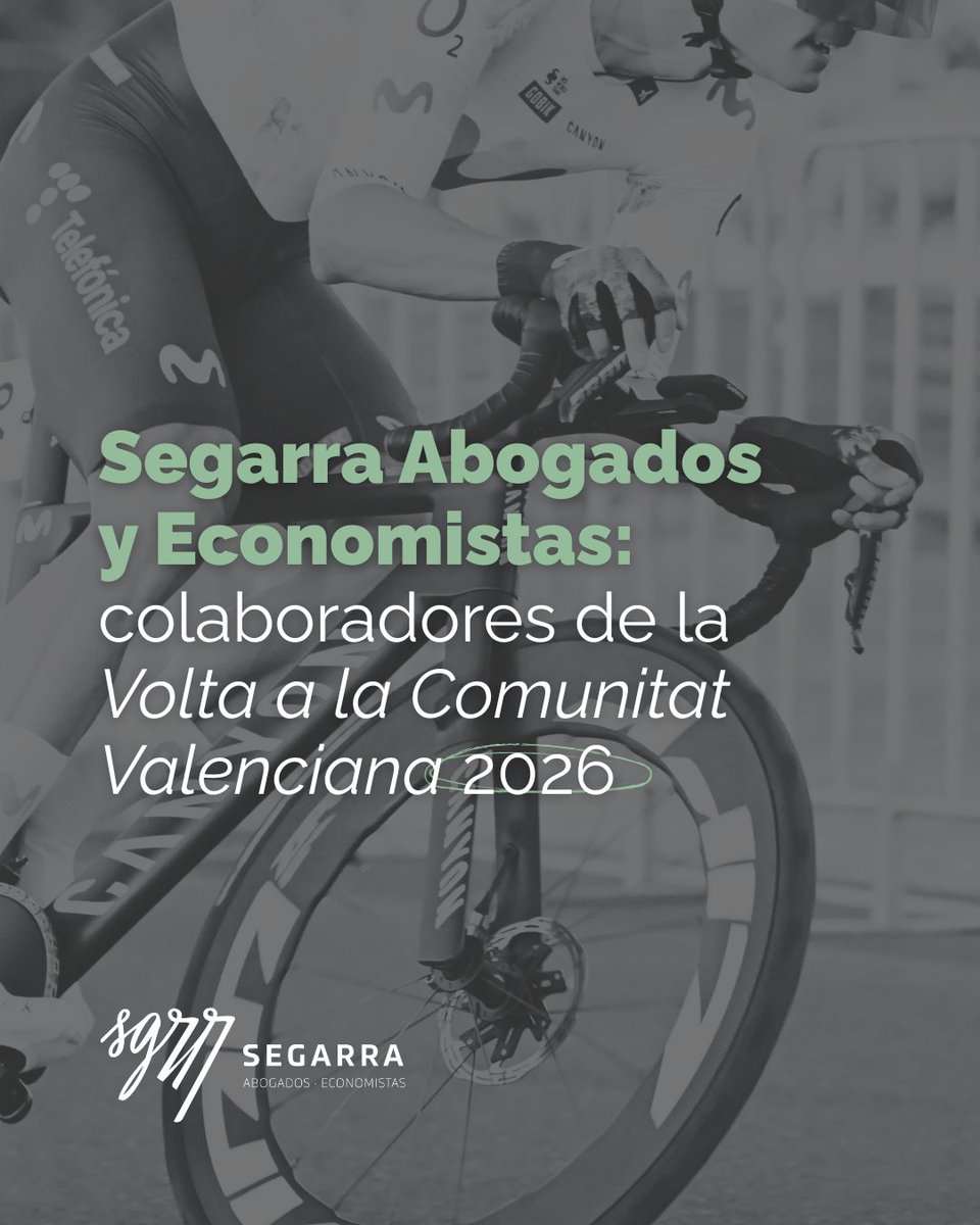 SEGARRAABOGADOS's tweet photo. ¡Nos alegra comunicar que somos colaboradores oficiales de la @VueltaCV 2026!

Porque las buenas estrategias no solo ganan etapas, también construyen resultados sólidos.

#SegarraAbogadosEconomistas #VoltaCV2026 https://t.co/cPY6t3y78J