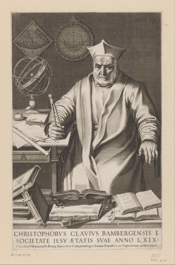 jdmccafferty's tweet image. 6 Feb 1612: d. Christopher Clavius #Jesuit &amp;amp; #astronomer, defender of the Gregorian calendar, geocentrist #otd