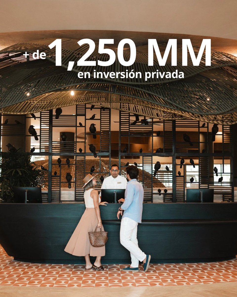 Miches pasó en tiempo récord de destino emergente a una realidad turística.
Hoy cuenta con 5 hoteles en operación, más de 3,000 habitaciones, más de 20,000 empleos y más de US$1,250 millones en inversión privada.