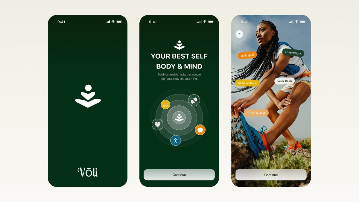 snrbeyza's tweet photo. Wellness &amp; Fitness App — Splash &amp; Onboarding screens🧘‍♀️ https://t.co/8ZZ6xu5AsL