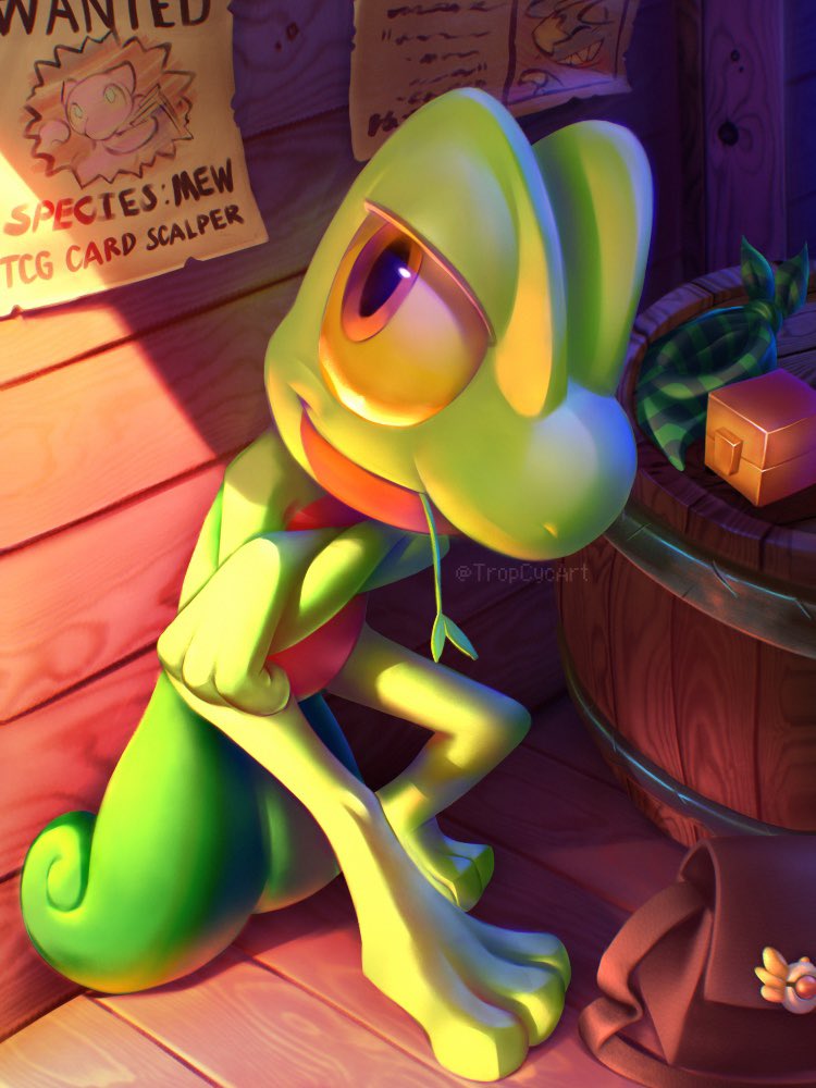 Treecko Card Art