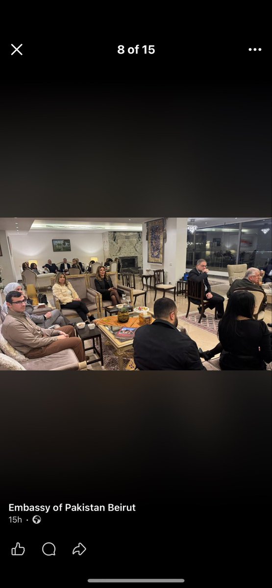 PakinLebanon's tweet photo. To mark #KashmirSolidarityDay, Amb,  Salman Athar hosted prominent  🇱🇧 media, civil society &amp; think tanks reps at  🇵🇰 House for briefing on IIOJK @ForeignOfficePk https://t.co/Z7S3ycMuvD