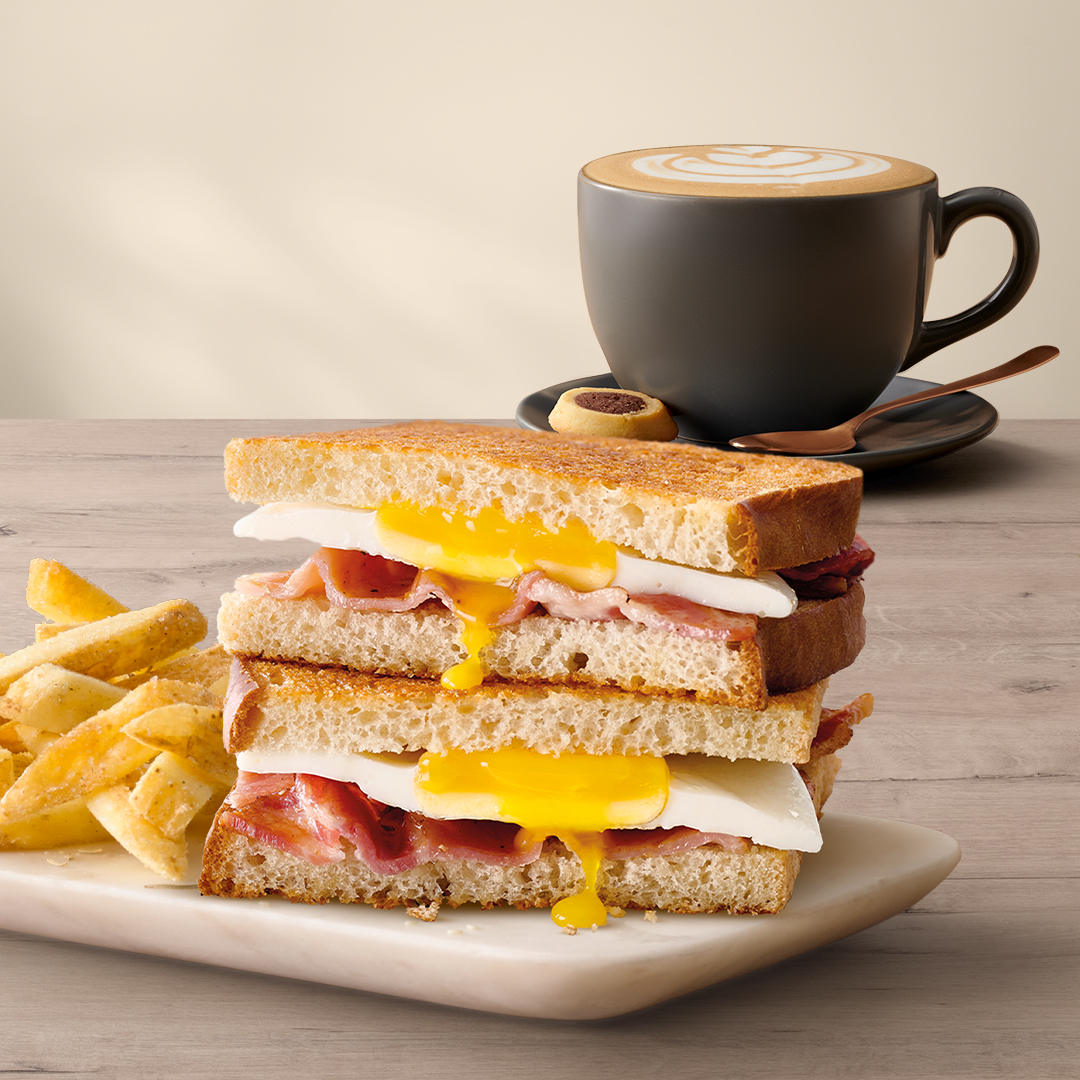 Share the love this Valentine’s Day. ❤️🍴
At <a href="/Mugg_and_Bean/">Mugg & Bean</a>, enjoy delicious combos perfect for two:
🥪 Toasted Chicken ‘n’ Mayo Sandwich + Easy Cappuccino – R115
🥪 Bacon &amp; Egg Toasted Sandwich + Easy Cappuccino – R119

Ts &amp; Cs apply. While stocks last.