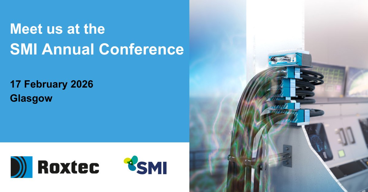 🚢 Roxtec at SMI Annual Conference 2026
📅 17 Feb
📍 Glasgow
✅ Proud sponsor – visit our stand
🔗 maritimeindustries.org/events/all-eve…

#SMIConference2026 #EMI #EMC #MaritimeInnovation #Roxtec