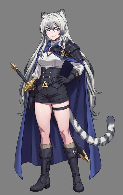 #Trickcal
2일페 아크릴 스탠드용 길쭉 영웅 티그 