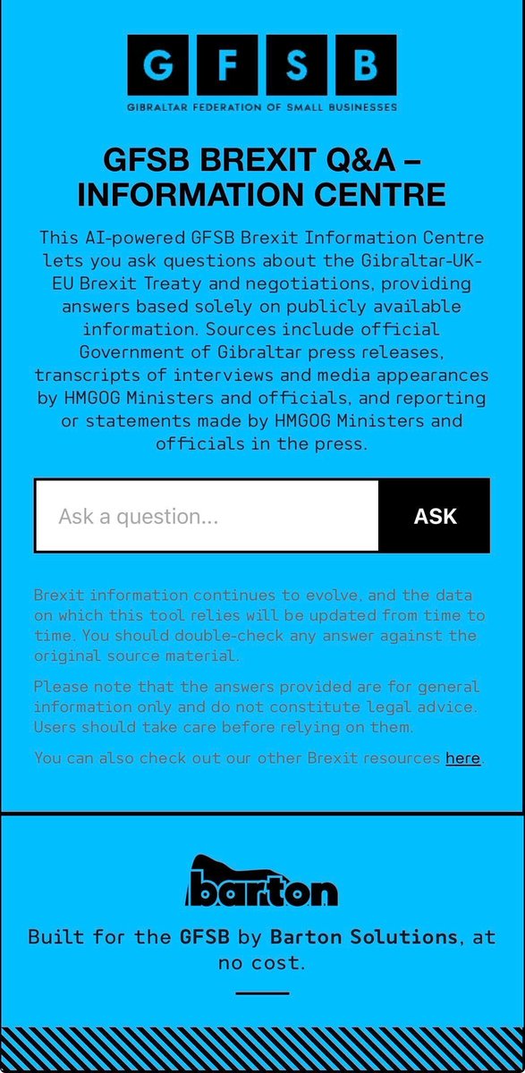 Gibraltar Federation of Small Businesses tweet media