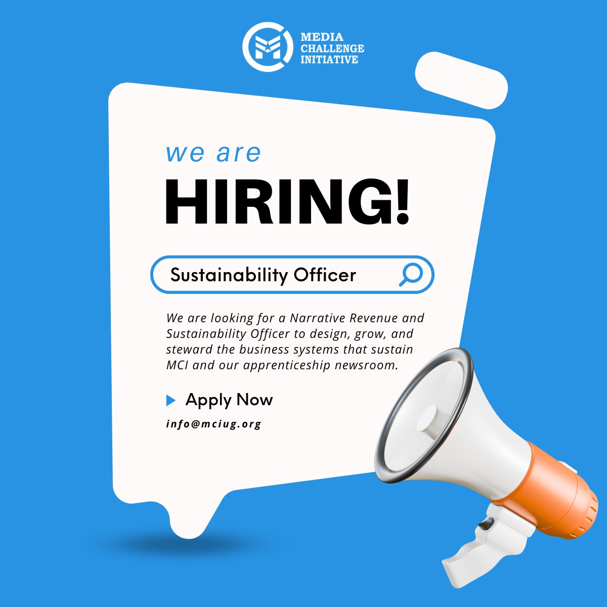 IMChallengeug's tweet photo. 📝WE ARE HIRING 

Apprenticeship Newsroom Manager https://t.co/6o5XOv6VF5

Revenue and Sustainability Officer https://t.co/jA1vspZPwy

People and Culture Architect https://t.co/LoDxD8lIKd

Deadline is 19th February, 2026 https://t.co/E1GFnHdcAj