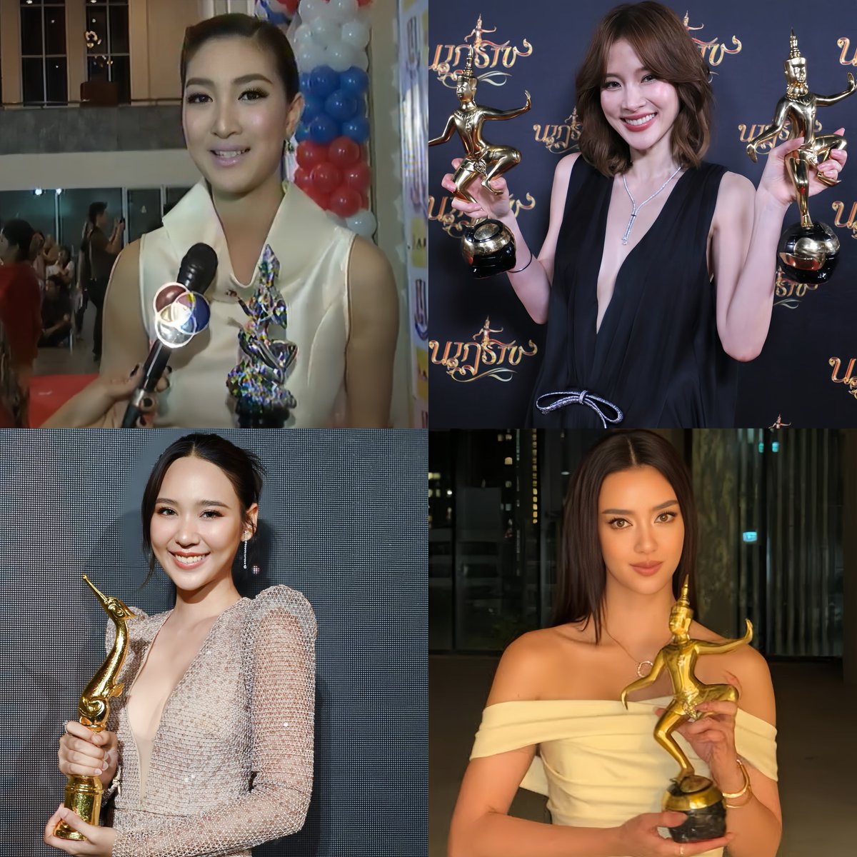 notasvvan's tweet image. ตุ๊กตาทอง vs นาฏราช vs สุพรรณหงส์