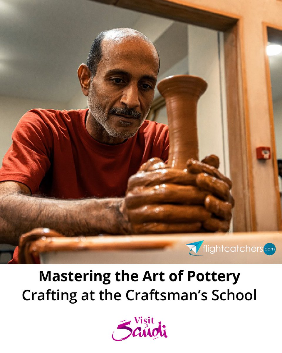 Some journeys are shaped by hand 🏺
Discover the art of pottery at the Craftsman’s School and experience Saudi heritage up close