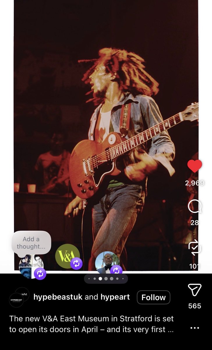 _DennisMorris's tweet photo. « the music is Black » exhibition opens @V_and_A  East in April - #BobMarley 📷 by #DennisMorris https://t.co/45U4HpodFQ