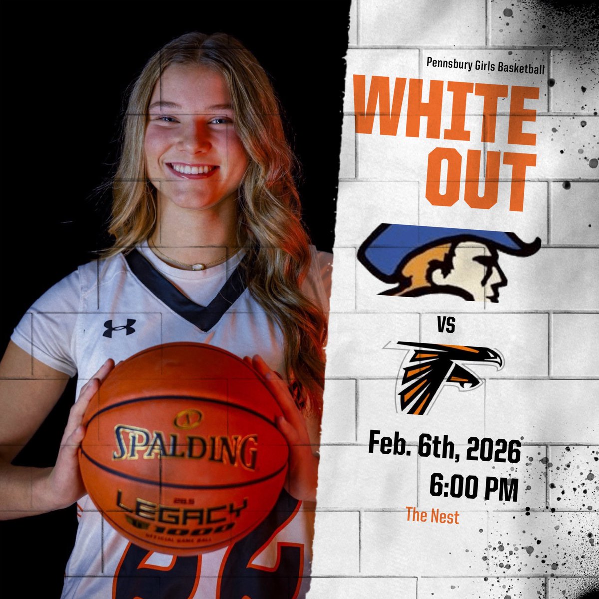 Gameday! 

⛹️‍♀️ Game 22 - SOL Playoffs | Rd 1
🆚 Plymouth Whitemarsh 
⏰ 6:00 PM
📍 Pennsbury High School
⚪️ White Out Theme

Tickets can be purchased at the door!