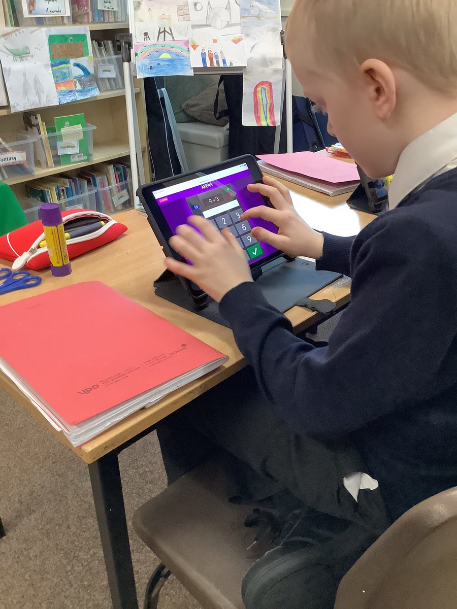 5B_MrBlakely's tweet photo. Children in 5B taking part in The Times Tables Rockstars competition which is part of NSPCC Number Day. #NSPCC #MathOLOL #TTRS https://t.co/tJcO7Ms3SL