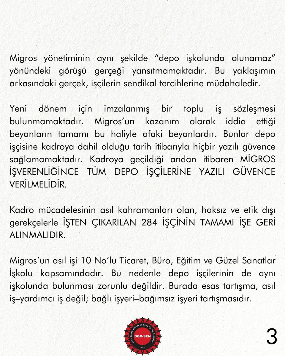DGDSEN's tweet photo. Migros Depo Direniş Komitesi’nin kamuoyuna açıklamasıdır.

#MigrosBoykot https://t.co/uNxYpPMLt0
