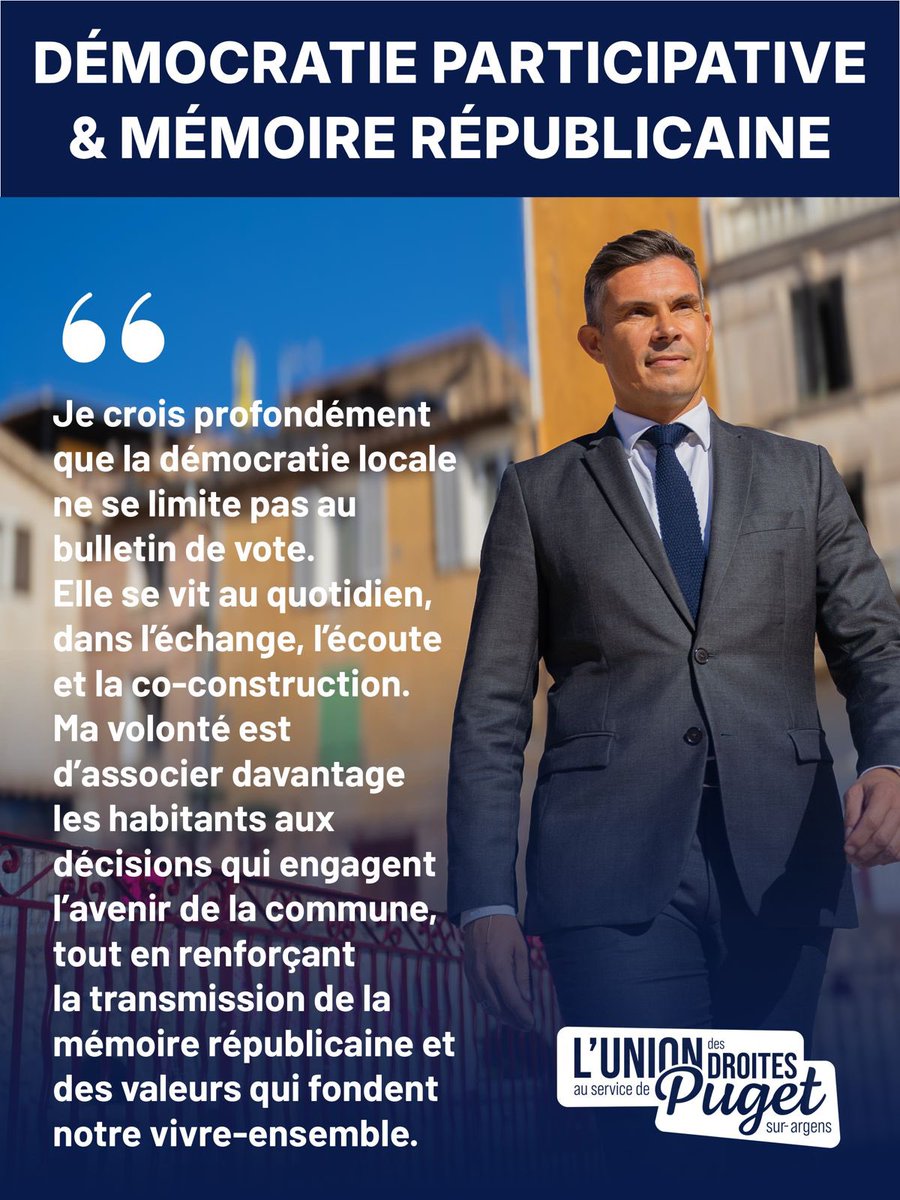 g_decard's tweet photo. Démocratie participative &amp; mémoire républicaine
Conseils de quartiers, consultations citoyennes, réunions publiques, Conseil municipal des jeunes, cérémonies patriotiques avec la jeunesse, travail sur le devoir de mémoire.
Une démocratie qui se vit. Une mémoire qui se transmet https://t.co/vt17cnfetA