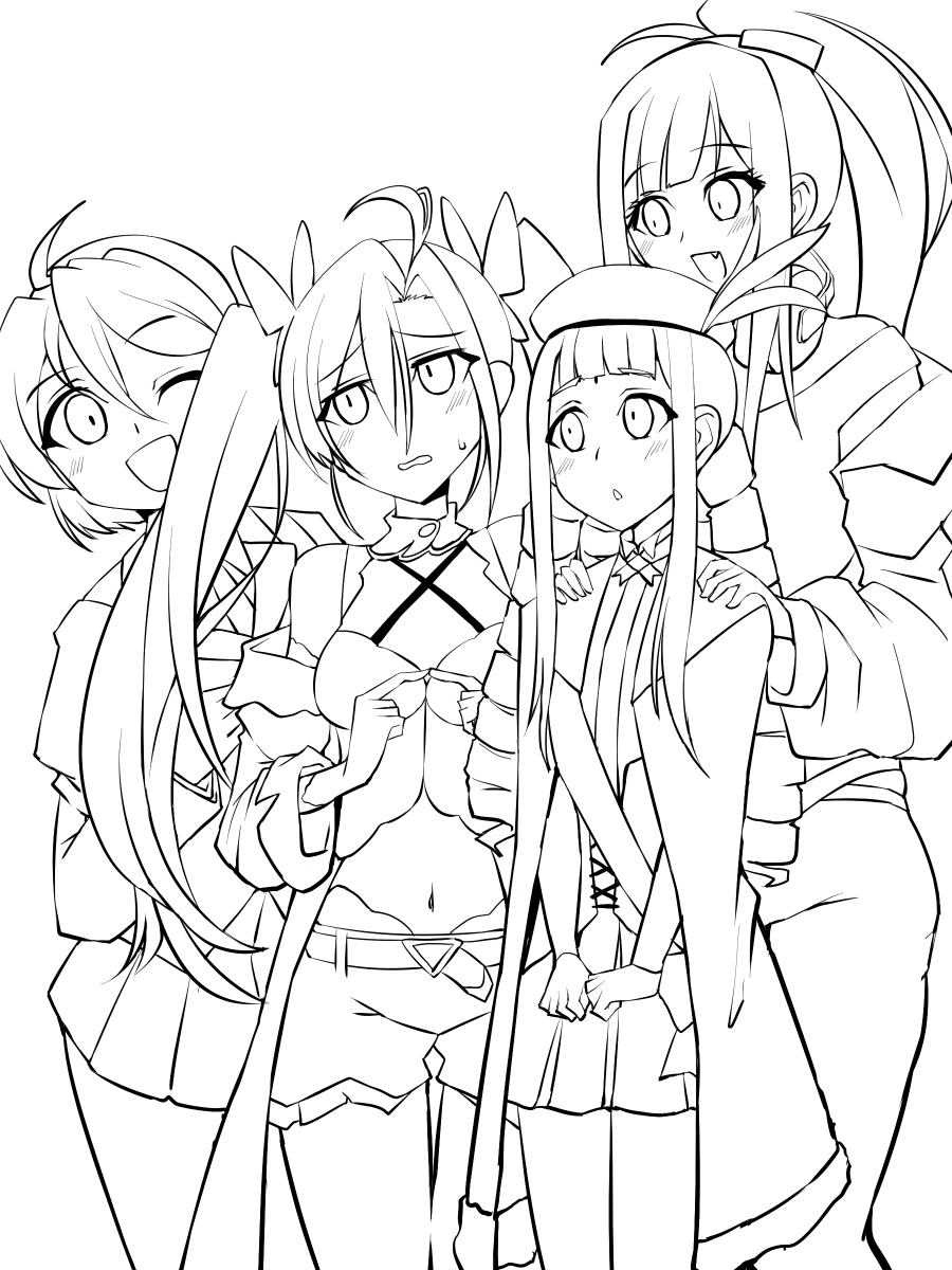 好きなスパロボ妹らくがき。追々塗る 