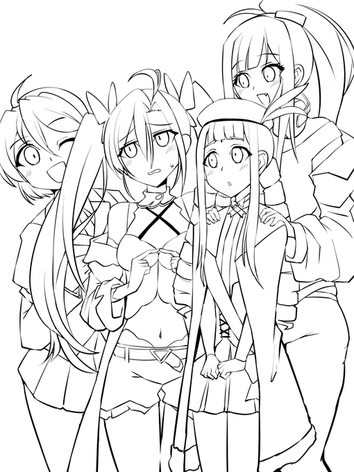 好きなスパロボ妹らくがき。追々塗る 