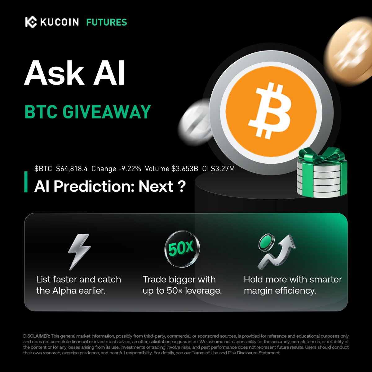 KuCoinFutures's tweet photo. 🚨 AI-Powered Crypto Crash Analysis: Bitcoin drawdowns show a maturing pattern...
Historical cycles:
2011: -93%
2015: -86%
2018: -84%
2022: -77%
AI models predict the next drawdown at ~ -70% from $126K ATH—landing around $38K as the floor.

What's your AI-assisted prediction for the bottom?
🎁BTC Giveaway!
Fill out the form to claim BTC: https://t.co/ljhIvJK2pA

Your strategy now: HODL steady / AI-driven dip-buy / leveraged bets / cashed out?
Share forecast + moves below—let's crowdsource the next big call! 🧠 
#BTC #AICrypto #BearMarket