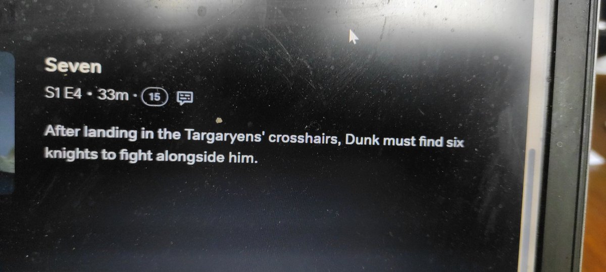 Looking forward to the latest episode of A Knight of the Seven Kingdoms on Now TV, although the Targaryens' "crosshairs" - and by extension, their sniper rifles, could make the medieval combat somewhat one-sided.

#AKnightOfTheSevenKingdoms