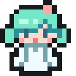 「ゆきぬのと白樹メイのドット絵を打ってみたよ〜 ぬのはめちゃくちゃ打ちやすいけど白」|ゆきぬの❄️Skeb募集中のイラスト
