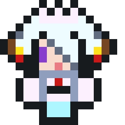「ゆきぬのと白樹メイのドット絵を打ってみたよ〜 ぬのはめちゃくちゃ打ちやすいけど白」|ゆきぬの❄️Skeb募集中のイラスト