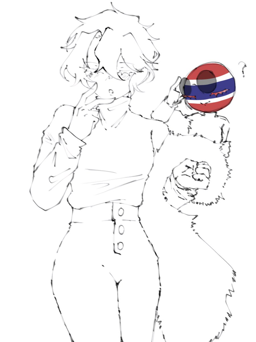 GaskandaPt's tweet photo. Thailand✨✨ (Yea... I'm too lazy to color it.) #CountryHumans #countryhumansthailand #thailand https://t.co/bcUGgaCWjU