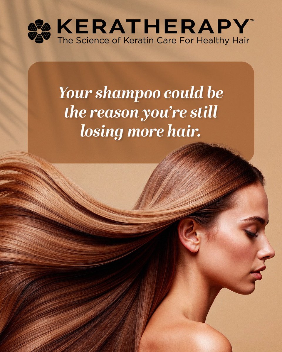 💔 Your shampoo could be making hair loss worse. Switch to Keratherapy: keratin-infused formulas that strengthen, protect color, control frizz, and keep hair soft. ✨ keratherapy.com #Keratherapy #HairCare