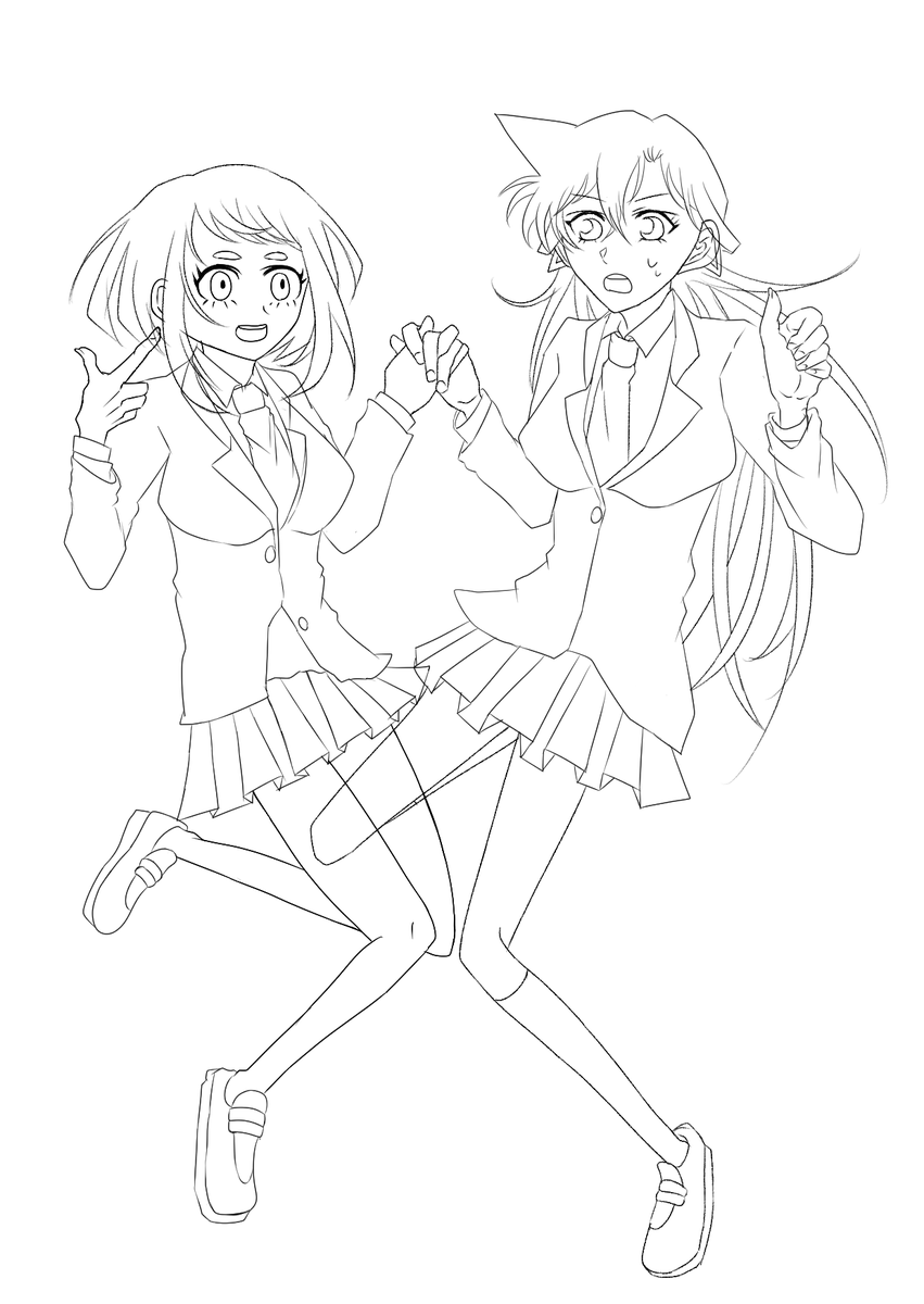 コナンとヒロアカコラボ嬉しすぎる、どっちも大好き😭

#名探偵コナン #僕のヒーローアカデミア #ヒロアカ #イラスト好きさんと繋がりたい