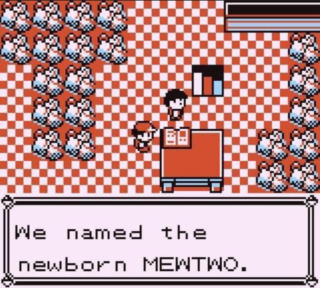 JVCom's tweet photo. Aujourd'hui, c'est l'anniversaire de Mewtwo !

Grâce à Pokémon Rouge, Bleu et Jaune, on sait que le clone de Mew a été créé un 6 février. https://t.co/PvXbuXClRa