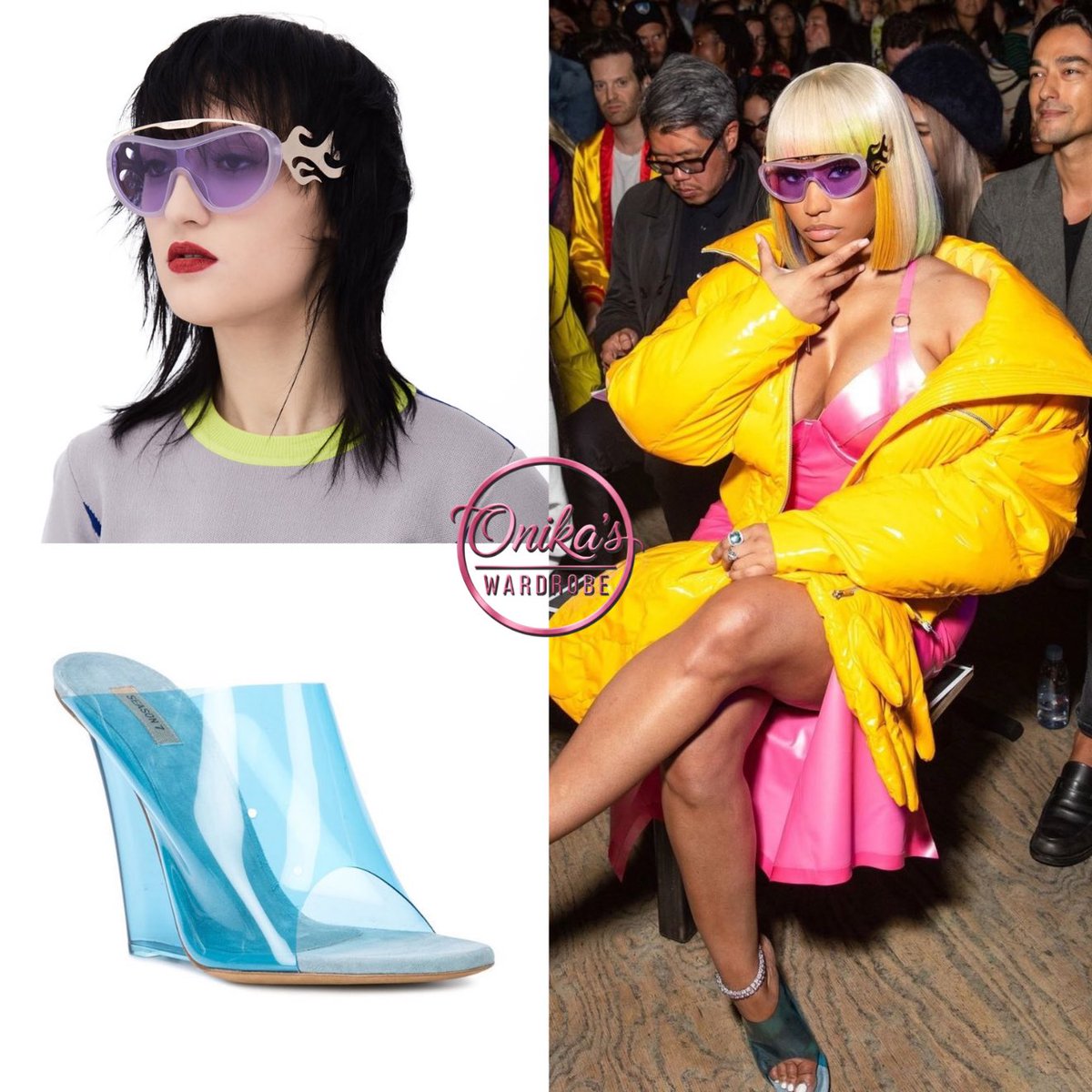 onikaswardrobe's tweet photo. Opening Ceremony Spring 2019 presentation
Nicki attended wearing a Chen Peng glove and puffer jacket, custom Vex Latex dress, Fakoshima sunglasses and $850 Yeezy mules.
#nickiminaj
#fashion
#style
#nyfw
#chenpeng
#onikamaraj
#vexclothing
#barbie
#barbz
#openingceremony https://t.co/PeXcjzlce1
