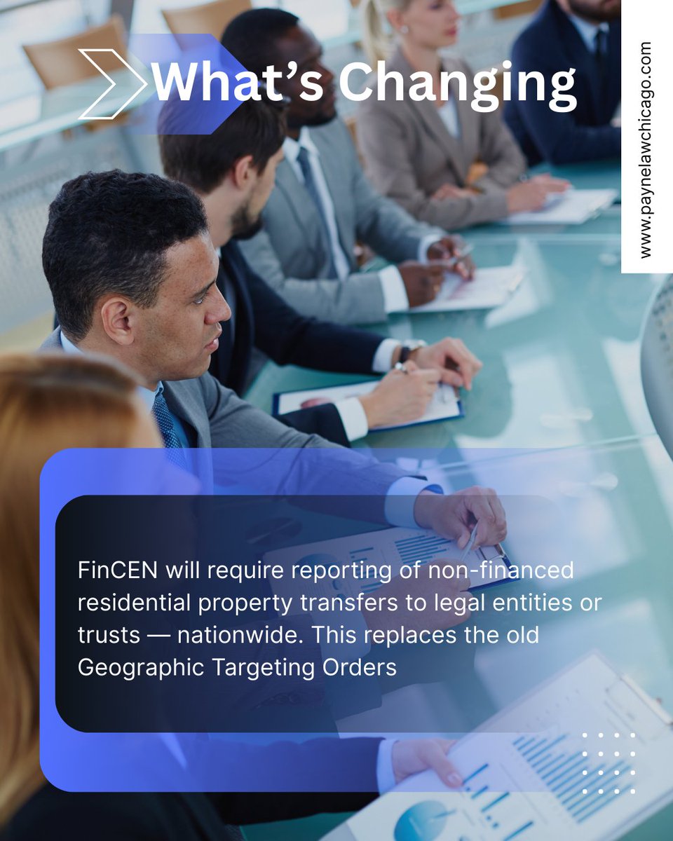 LawPayne's tweet photo. New FinCEN rules are coming to cash residential real estate transactions nationwide.
March 1, 2026, will be here faster than you think.
📞 The Payne Law Office helps you prepare—before compliance becomes urgent.

#FinCEN #RealEstateLaw #Compliance https://t.co/514URMhY8M