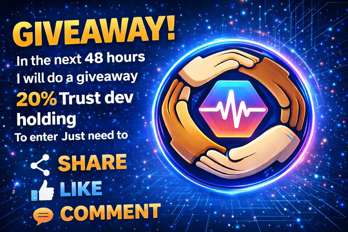$TRUST GIVEAWAY !!! In addition to burning my wallet everyday i also decided to  give some away and spread the word about $TRUST
CA: 0xfed5f8871e094837cd7b388f1fafeb41d017c357
TG : t.me/+71zgG121uCdhZ…
pump.tires
#PulseChain