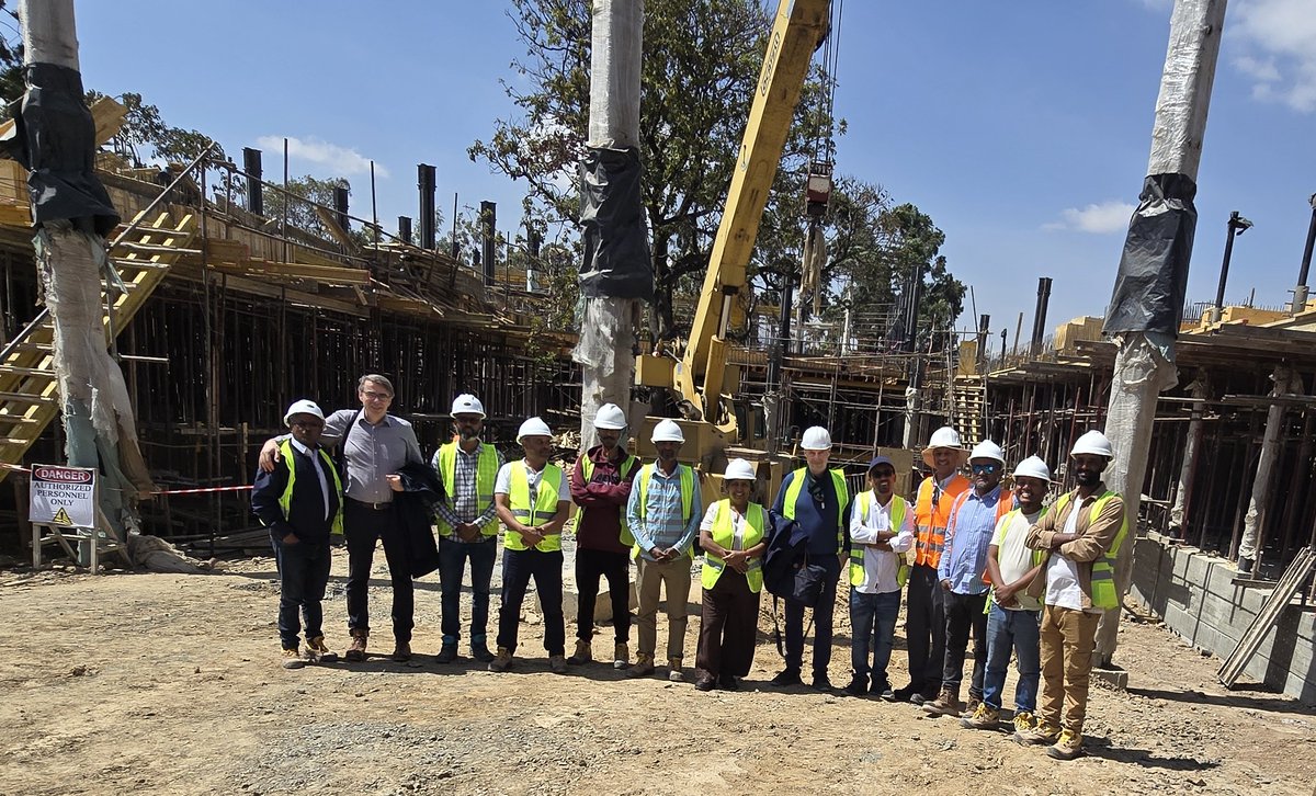 AEE_twt's tweet photo. We are proud to collaborate with the Swiss Federal Office for Buildings and Logistics, RAAS Architects, WaltGalmarini AG, OLBH GmbH, Varnero Construction, and our dedicated local and international teams. 
#EngineeringExcellence #Innovation #StructuralEngineering #Design #Ethiopia https://t.co/TytXEDyMze