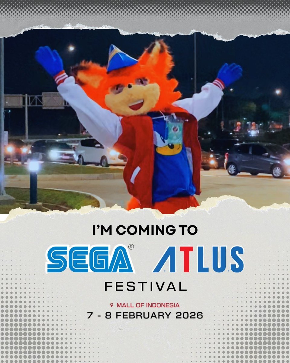 Dear Hazcovers~
I'm excited to announce that I’ll be attending SEGA ATLUS FESTIVAL Day 1 in Jakarta, Indonesia!
Don’t hesitate to say hi if you see me there.
See you there! ^^
#SEGA #ATLUS #SEGAATLUSFESID