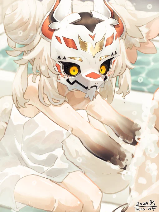 #風呂の日 お狐様とお風呂