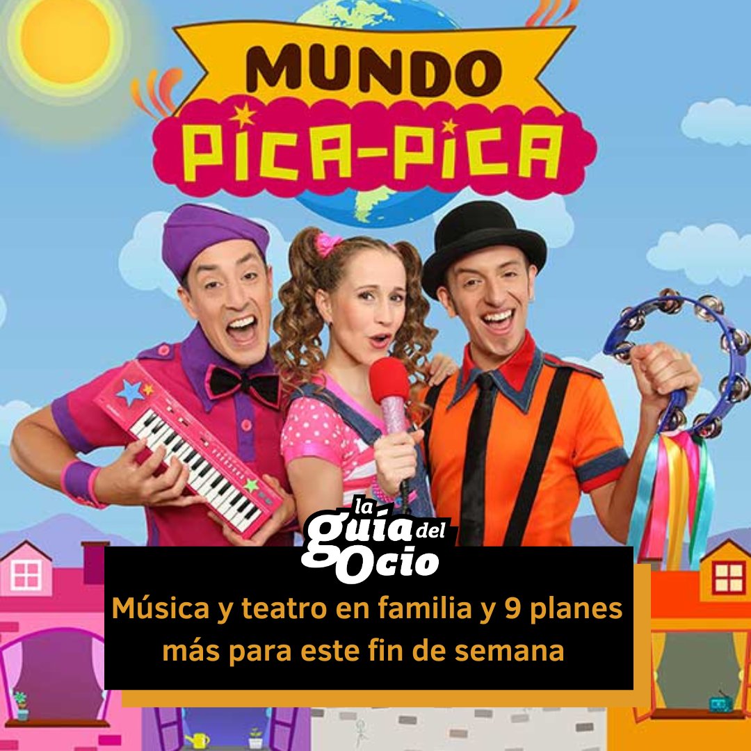 GuiaDelOcioOf's tweet photo. "Mundo Pica-Pica" es un show lleno de música y humor donde niños y adultos cantan y bailan los grandes éxitos del trío.
Los detalles y 9 planazos más, aquí ➡️ https://t.co/KMuXMTXNjo
#quehacerenmadrid #planesmadrid #planesconniños #exposicionesmadrid #colectivopanamera #muraltalaz #teatromadrid #bookofmormonmusical