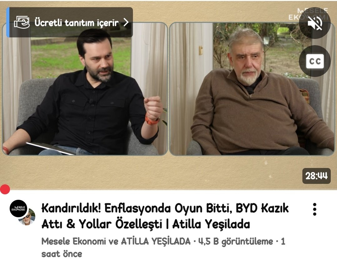 Atilla Yeşilada'nın Mesele Ekonomi kanalındaki (06.02.2026) olay yaratan yayınını senin için "damıttım".
​"Kandırıldık" itirafı, BYD fiyaskosu ve enflasyonda havlu atılması...
​Eğer paranızın değeri ve geleceğiniz umurundaysa, bu flood'u okumadan günü kapatmayın.
​Başlıyoruz. 👇