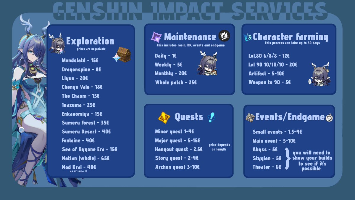 TheScientistsBF's tweet photo. Genshin Impact and Honkai Star Rail piloting service!!  

Do you want to keep up with exploration/endgame/quests but feel like its too much or you dont have the time? I can help! DM me for more information <3 https://t.co/KM4YnJntz0
