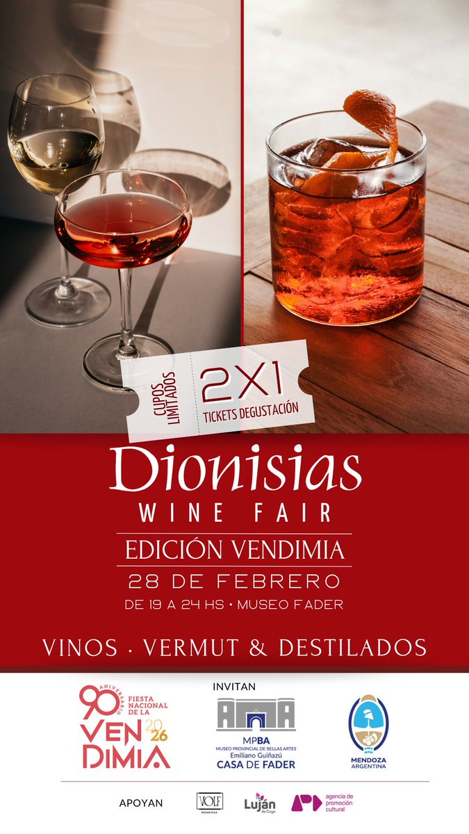 DIONISIAS WINE FAIR 
MUSEO FADER 28/2
SACA TU 2X1 EN <a href="/EntradaWeb/">EntradaWeb</a>