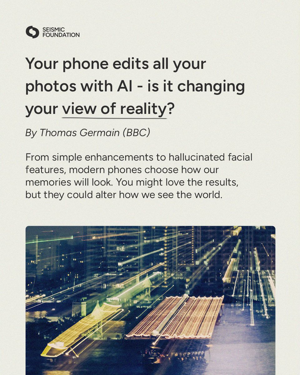 Seismicfound's tweet photo. This week in AI: From phones subtly reshaping how our memories look, to developers tuning AI personalities, growing backlash against low-quality AI content on social media, and Amazon expanding Alexa+ nationwide. https://t.co/qDXHWEgcX6